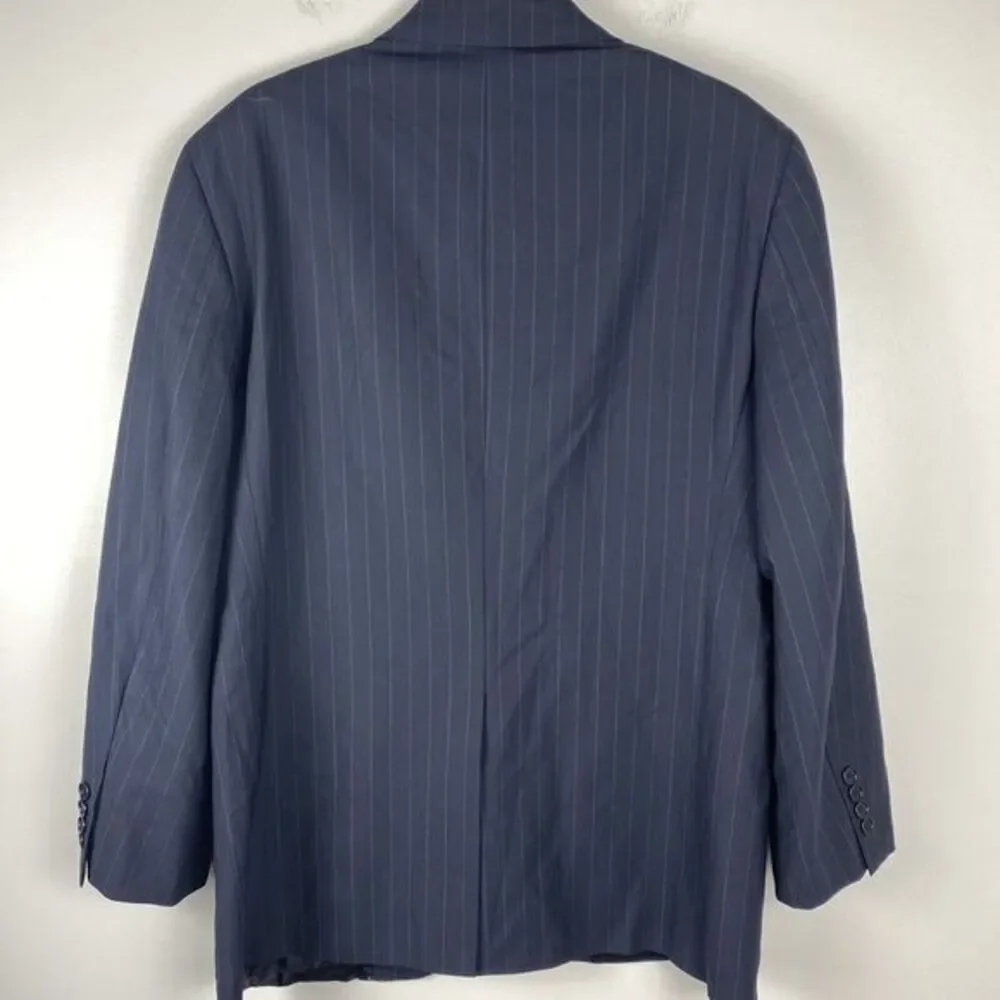 Brooks‎ Brothers Jacket Sports Coat 41 R Madison Fit Navy Pinstripe Wool